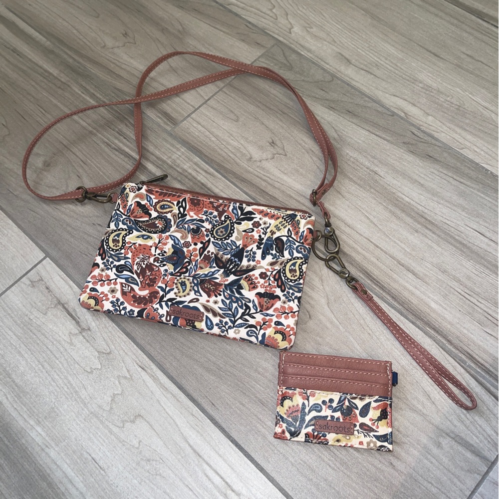 Sacroots crossbody and wallet